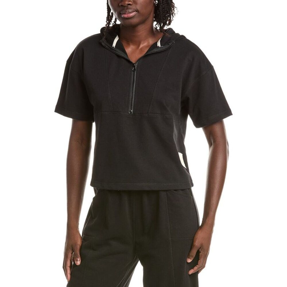 House Of Harlow Womens French Terry 1/4-Zip Pullover